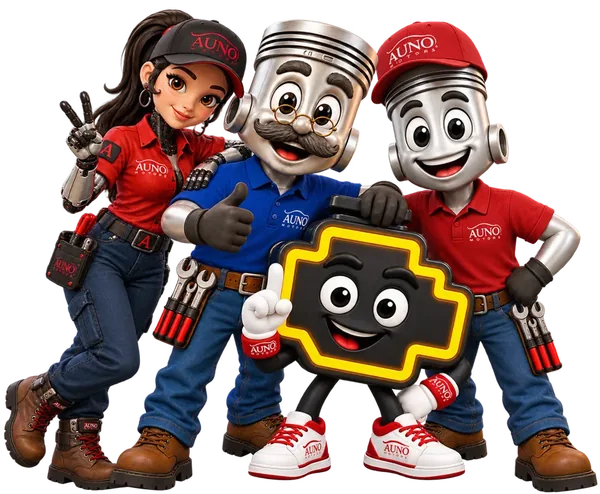 Don Pistón, Auna y Pistoncho, el equipo de A1 Motors